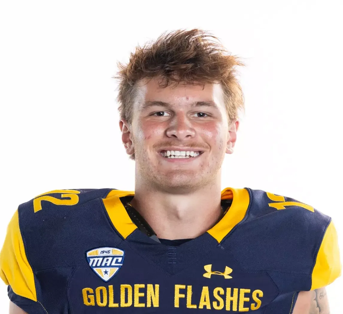 Kent State quarterback Dru DeShields in his Golden Flashes uniform
